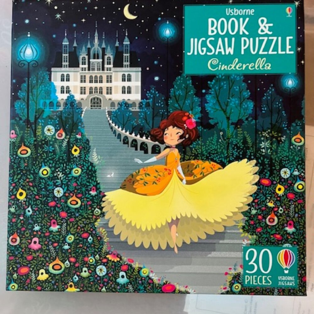 Puzzle and book set